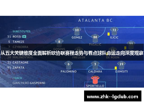 从五大关键维度全面解析欧协联赛程走势与看点球队命运走向深度观察